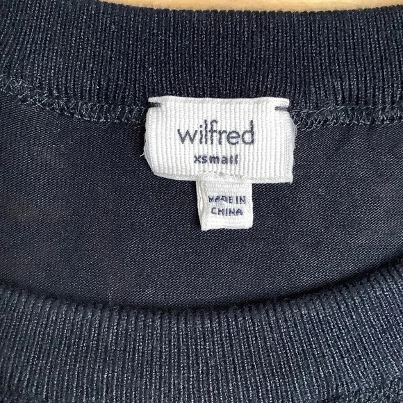 WILFRED Black Floral Lace Cocktail Dress Size XS - Picture 11 of 13